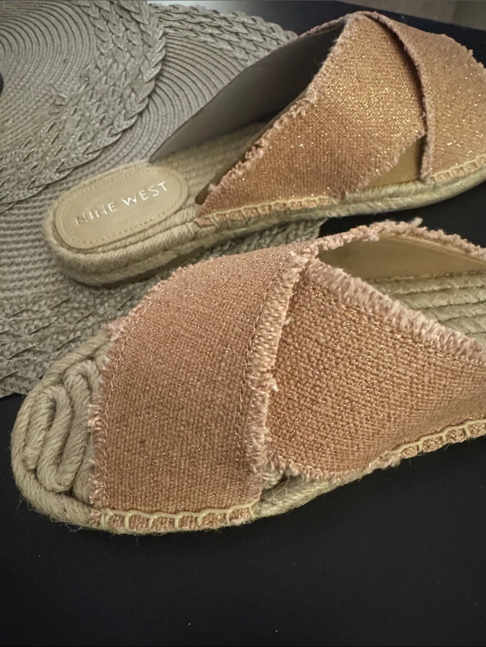 🔥 NINE WEST 🔥 Hamden Flat Casual Sandals❣️BRAND NEW 🔥 Light Pink Sz 8